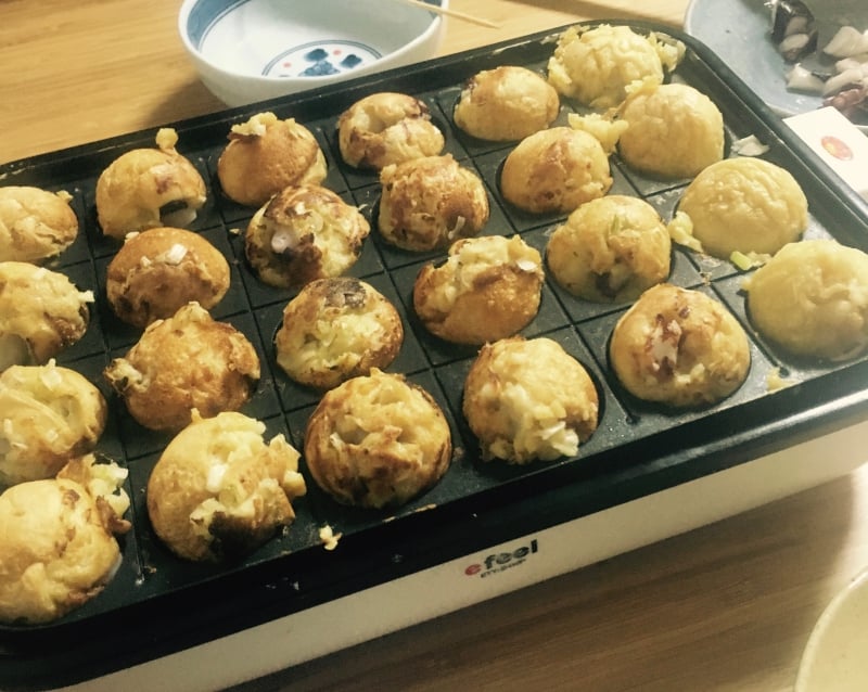 タコエギでタコを釣ったら、たこ焼きパーティ