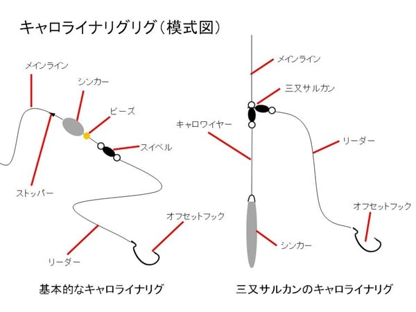 キャロライナリグの構造