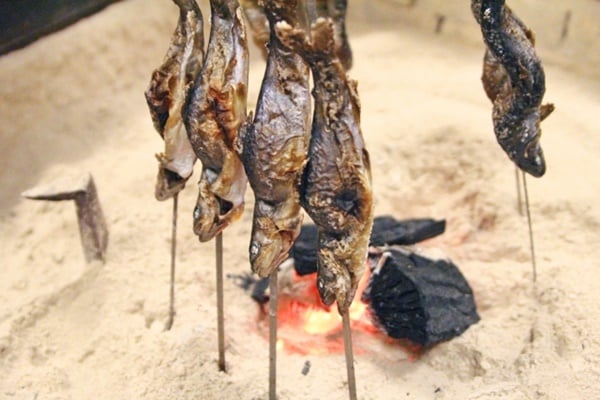 イワナは塩焼きが定番