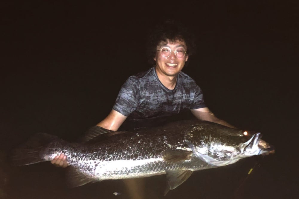 巨大なアカメ、125cm