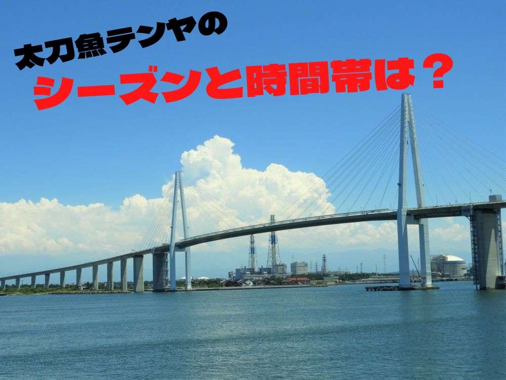 太刀魚テンヤのベストシーズンは？